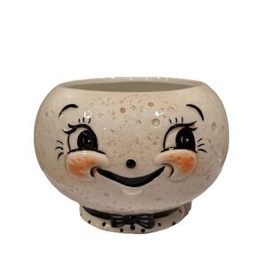 Johanna Parker "Laughing Smiling Luna" Moon Bowl / Planter NEW